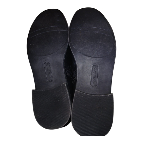 Black Leather Riding Boots Size 7 By Fyre & Company - Picture 3 of 3